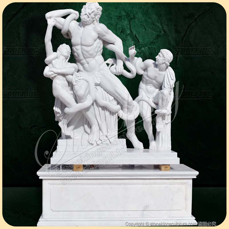 Classical Marble Greek Laocoon and his Sons Statue for Outdoor Decor SK-10195