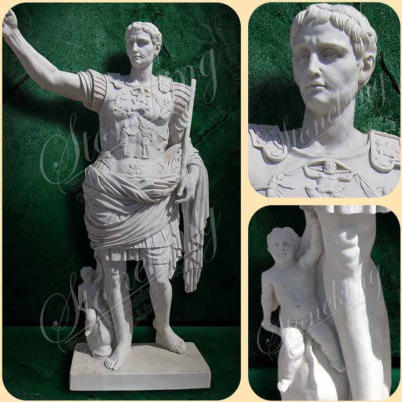 Classical Roman Emperor Augustus of Prima Porta Statue reproduction for sale SK-10022