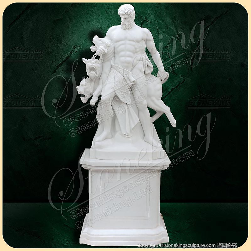 Classical Roman Garden Statue of Hercules and Cerberus for home decor for sale SK-10106