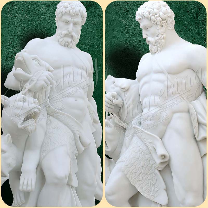 Classical Roman Garden Statue of Hercules and Cerberus for home decor for sale SK-10106