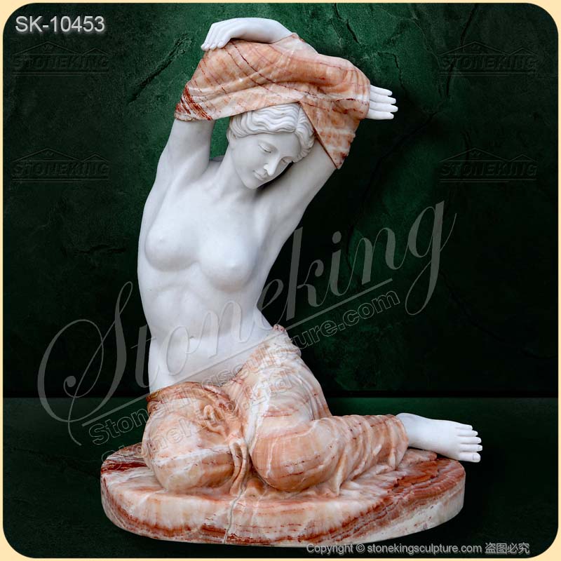 Top Quality Modern Art Sculpture of Marble Nude Female Sculpture for garden decoration for sale