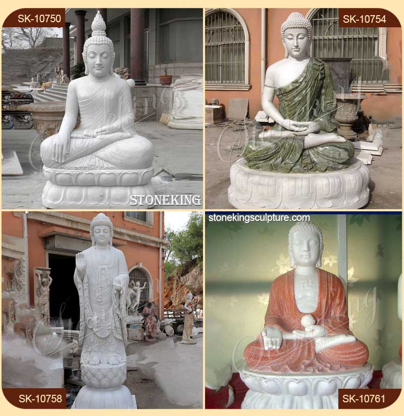 High Quality Outdoor Solid Marble Meditation Sitting Buddha Statue for Garden and Home Decor for sale