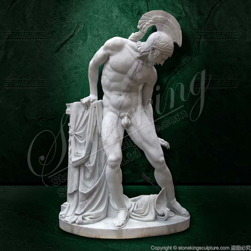 Famous Marble Achilles Wounded Heel Greek Statue for outdoor garden or home decor for sale