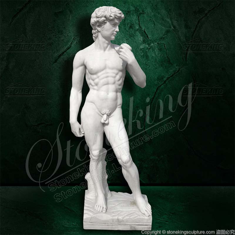 Hot Sale Life Size Famous Michelangelo Marble David Statue for outdoor garden decor or indoor ornaments