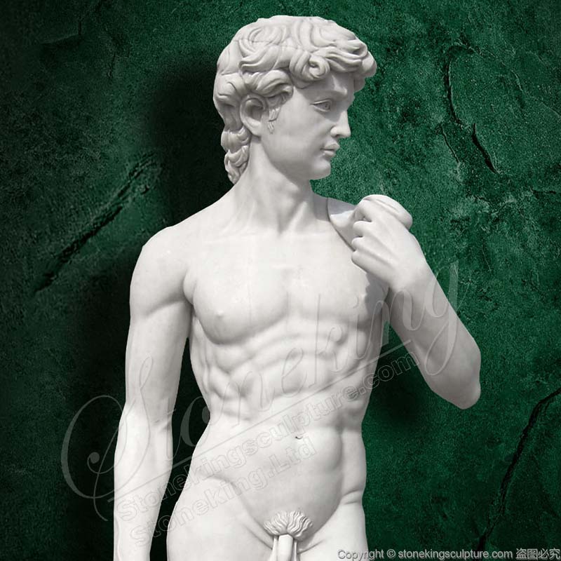 Hot Sale Life Size Famous Michelangelo Marble David Statue for outdoor garden decor or indoor ornaments