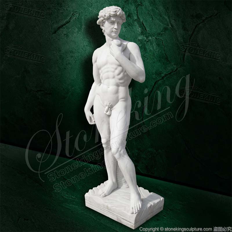 Hot Sale Life Size Famous Michelangelo Marble David Statue for outdoor garden decor or indoor ornaments