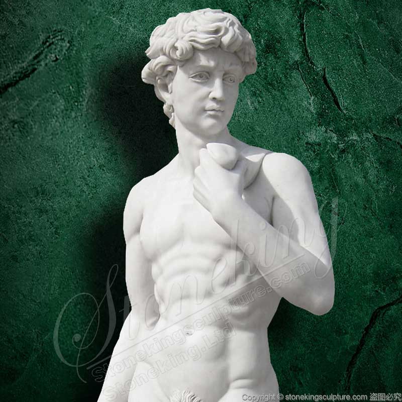 Hot Sale Life Size Famous Michelangelo Marble David Statue for outdoor garden decor or indoor ornaments
