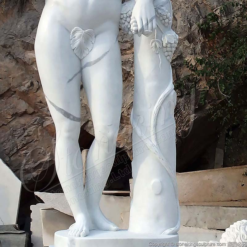  Hand Carved Greek God of Wine Dionysus Marble Statue for gardens decor 