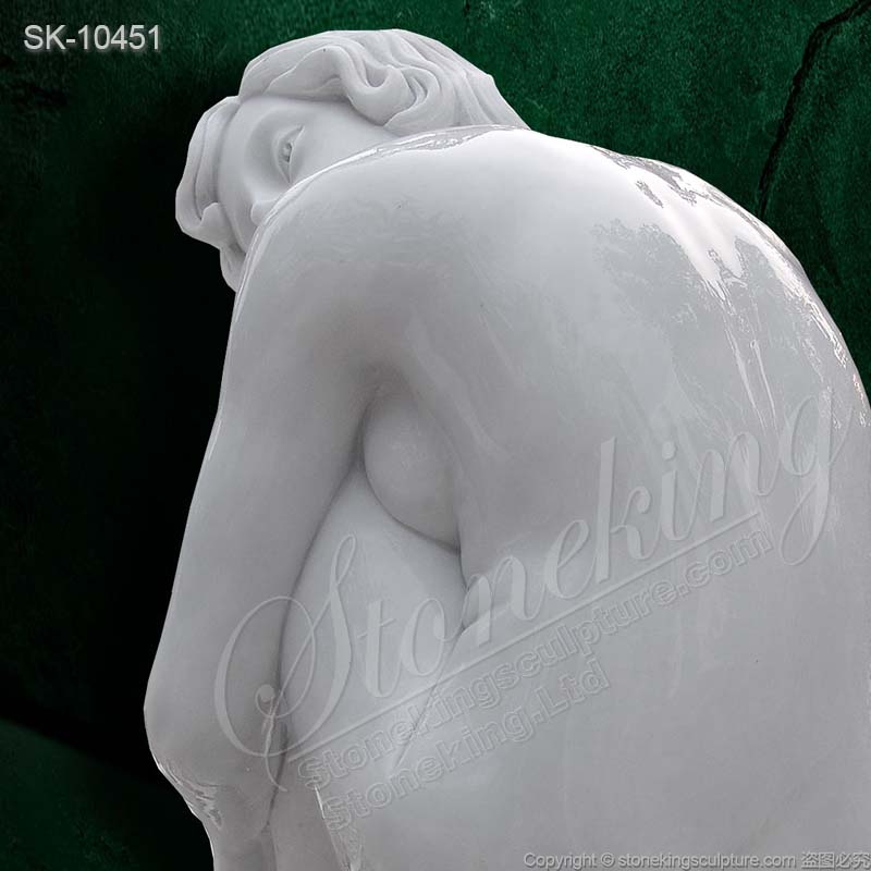 Top Quality Beautiful Life Size Marble Nude Woman Statue for outdoor garden or home decor for sale      