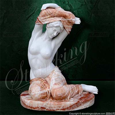 Top Quality Modern Art Sculpture of Marble Nude Female Sculpture for garden decoration for sale      