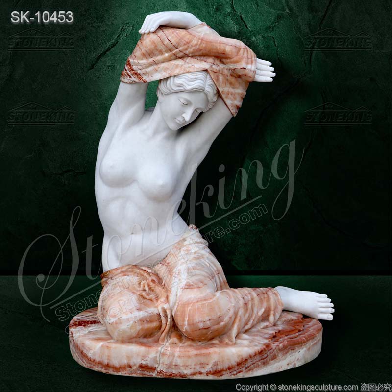 Top Quality Modern Art Sculpture of Marble Nude Female Sculpture for garden decoration for sale      