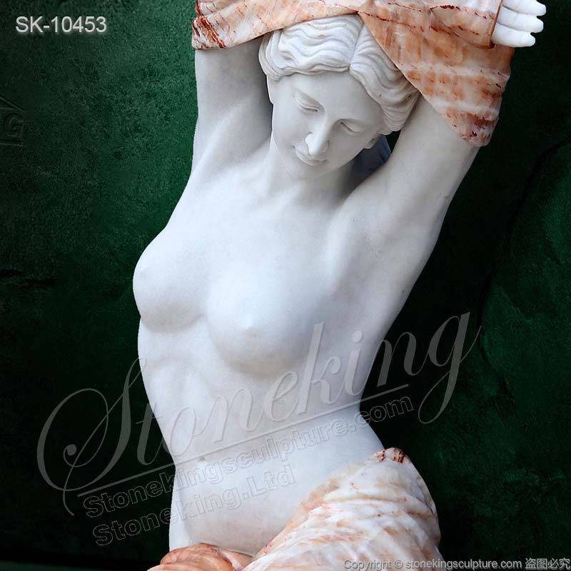 Top Quality Modern Art Sculpture of Marble Nude Female Sculpture for garden decoration for sale      