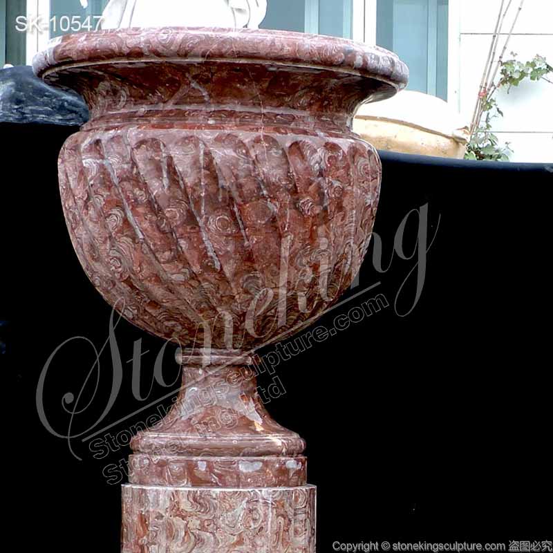 Manufacturer Top Selling Natural Marble Inexpensive Tall Outdoor Planters for sale 