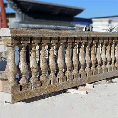 Natural Granite Stone Balustrade and Stair Railings for outdoor and balcony for sale