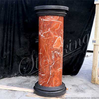 Top Quality Solid Marble Pedestal Column for Indoor and Outdoor Garden Decoration for sale 