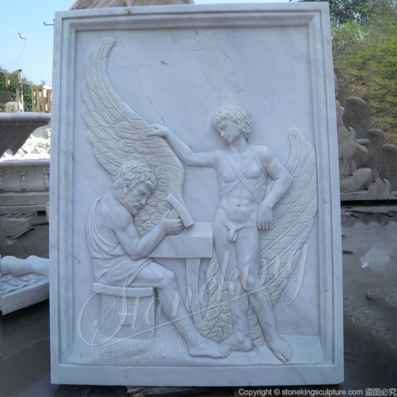 Factory Supply White Marble Ancient Greek Roman Relief Sculpture for wall decoration for sale 