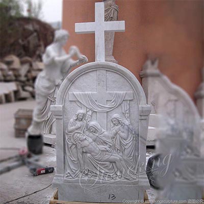 Outdoor Hand Carved Catholic Stations of the Cross Low Relief Art for Churches for sale 