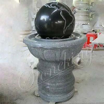 Wholesale Solid Granite Outdoor Globe Water Fountain for Garden and Home Decor for sale